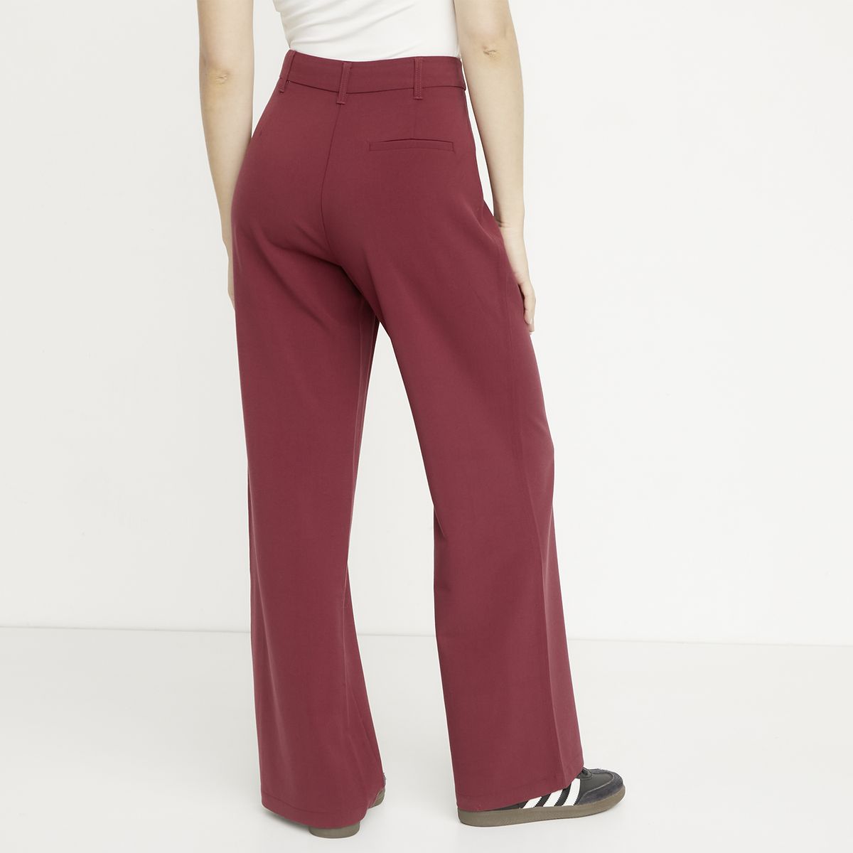 SYBILLA - Pantalón Flare Tiro Medio Mujer Sybilla