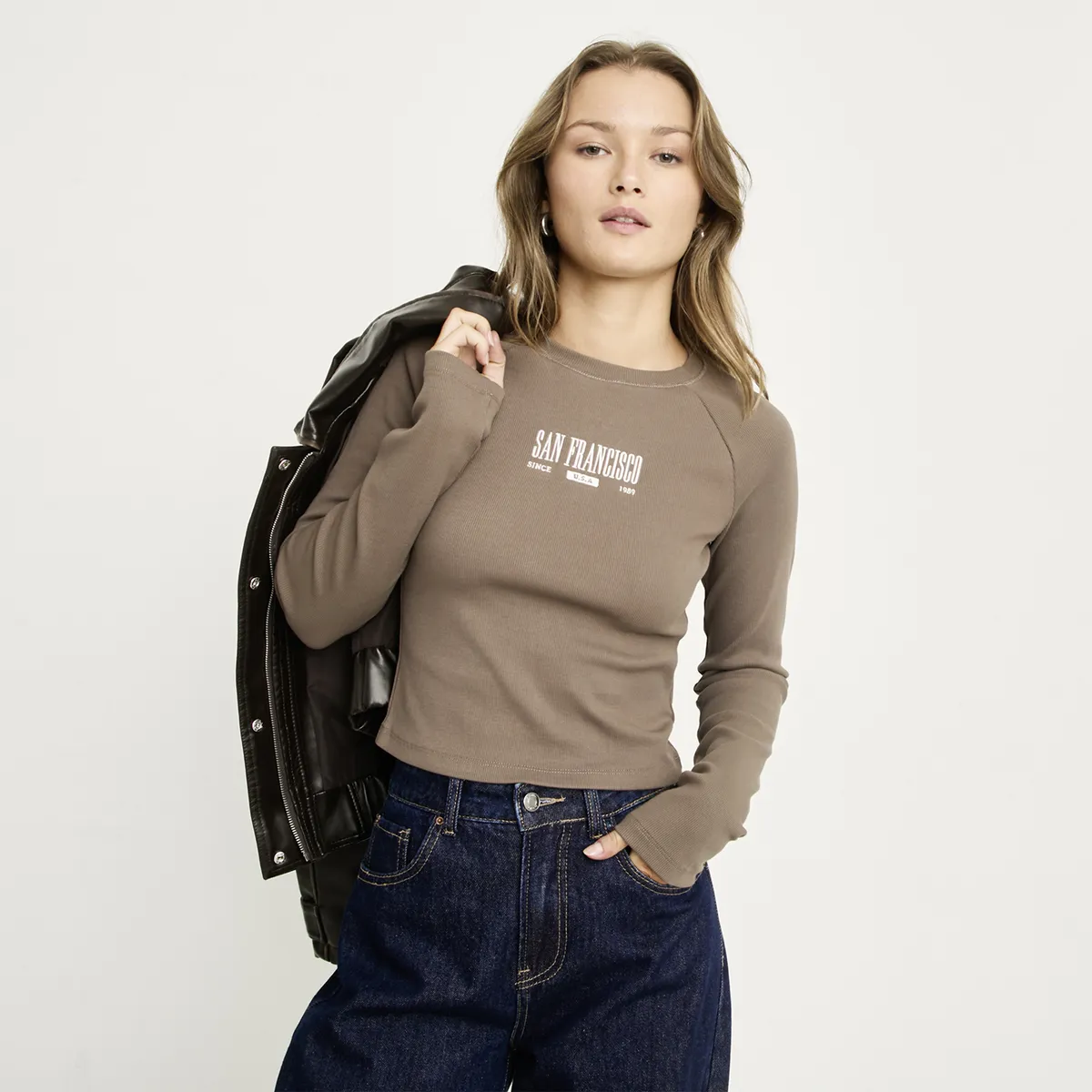 SYBILLA - Polera Mujer Algodón Sybilla