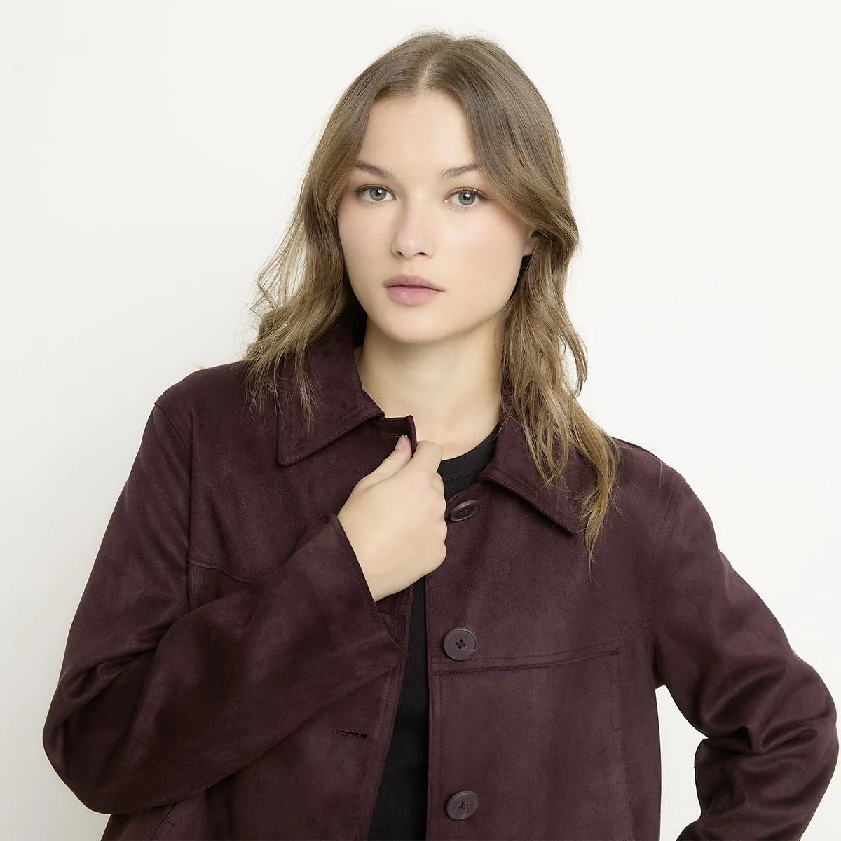 SYBILLA - Chaqueta Suede Mujer Sybilla