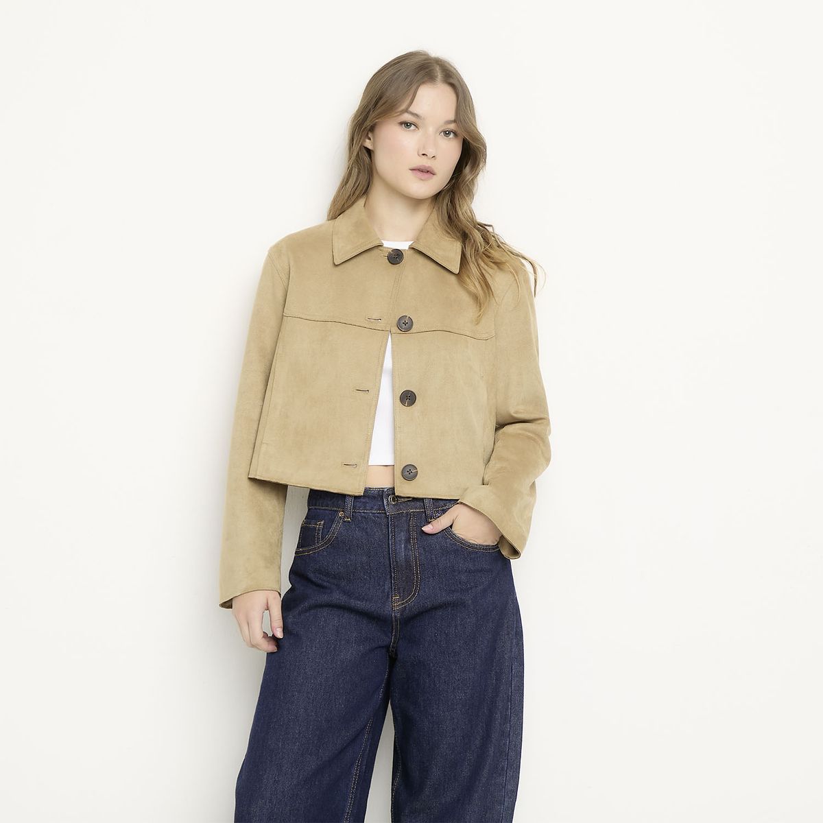 SYBILLA - Chaqueta Suede Mujer Sybilla