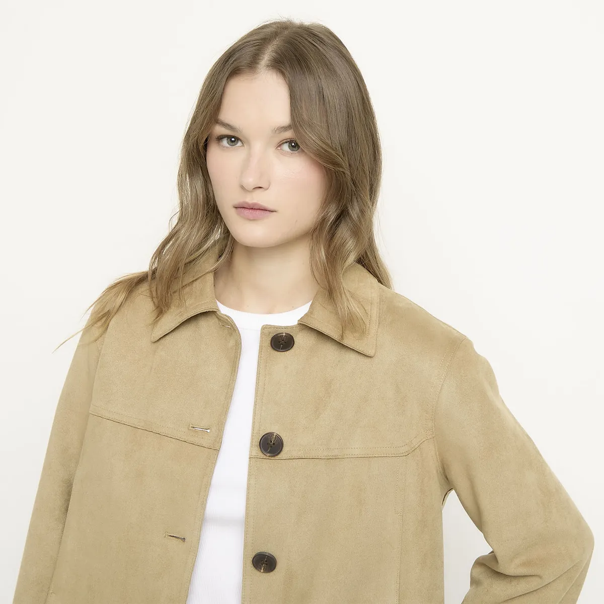 SYBILLA - Chaqueta Suede Mujer Sybilla