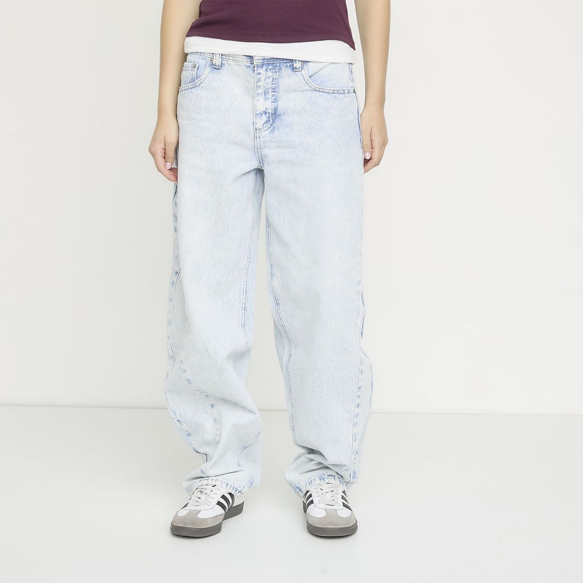 SYBILLA - Jeans Balloon Tiro Medio Mujer Sybilla