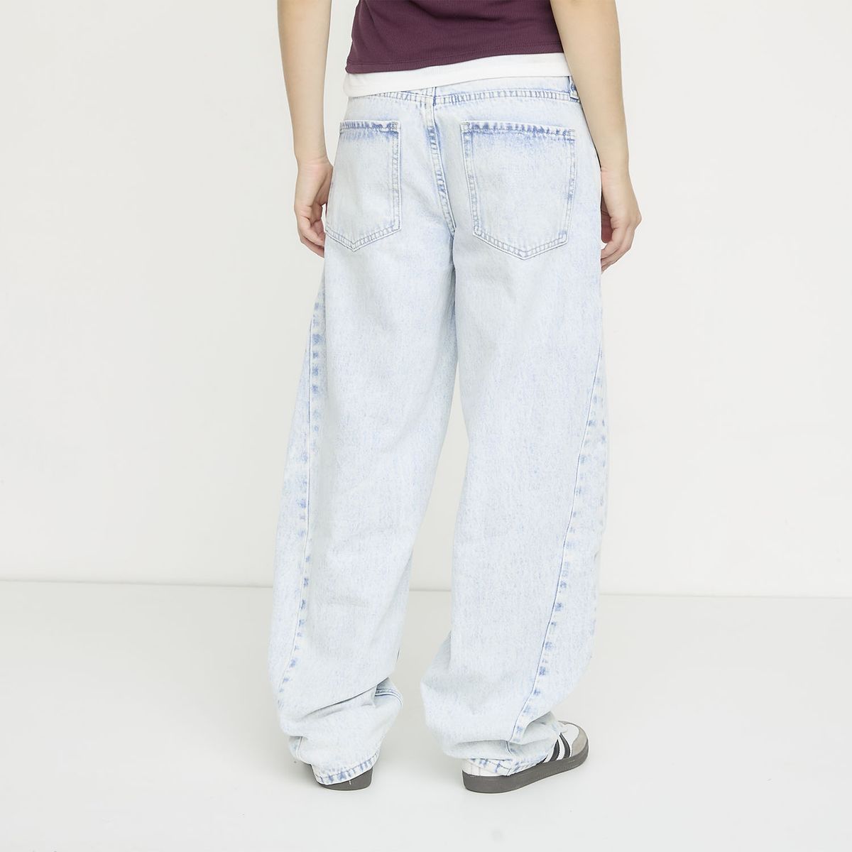SYBILLA - Jeans Balloon Tiro Medio Mujer Sybilla
