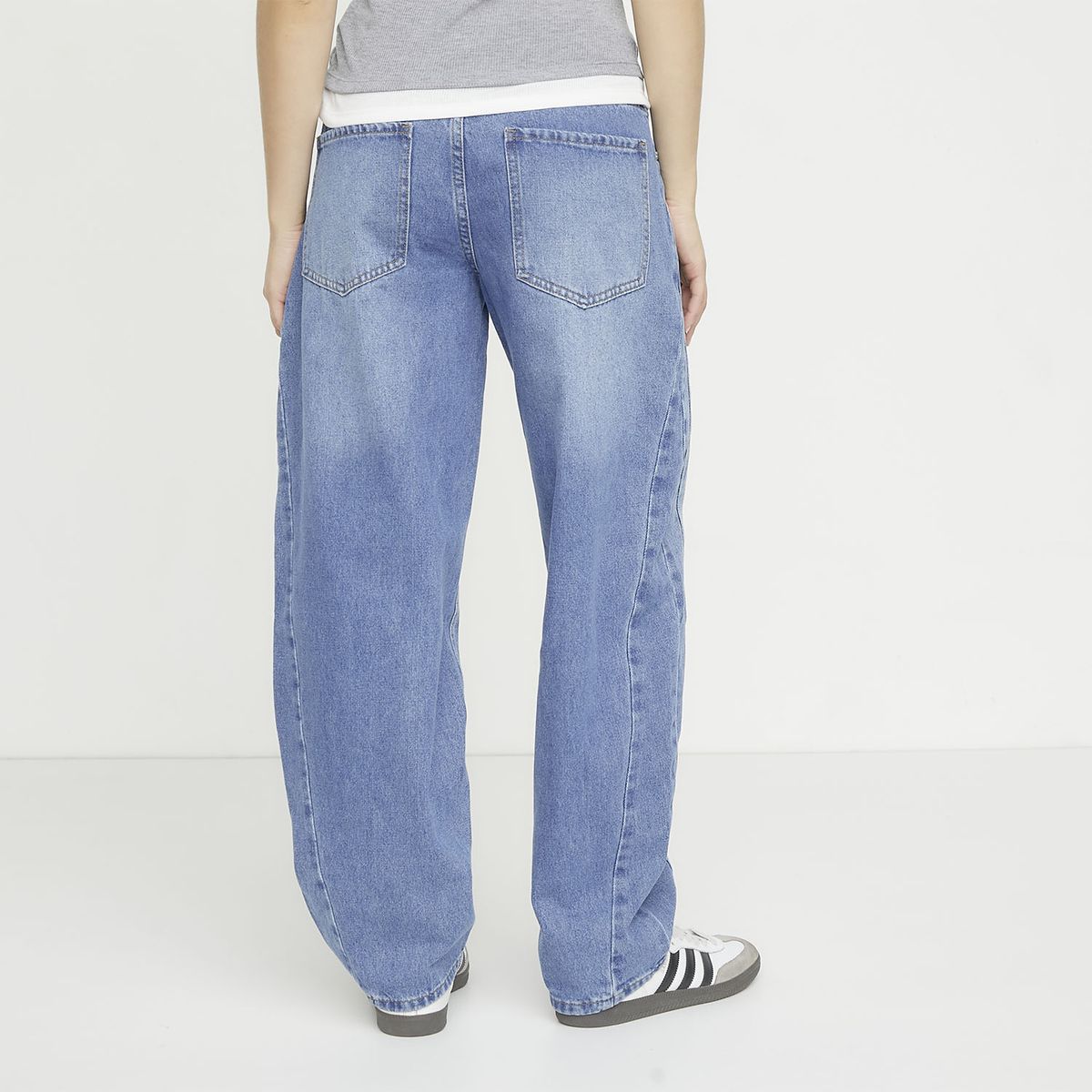 SYBILLA - Jeans Balloon Tiro Medio Mujer Sybilla