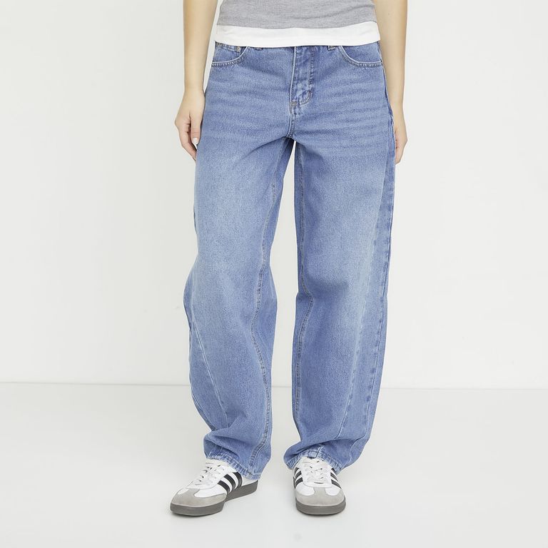 SYBILLA Jeans Balloon Tiro Medio Mujer