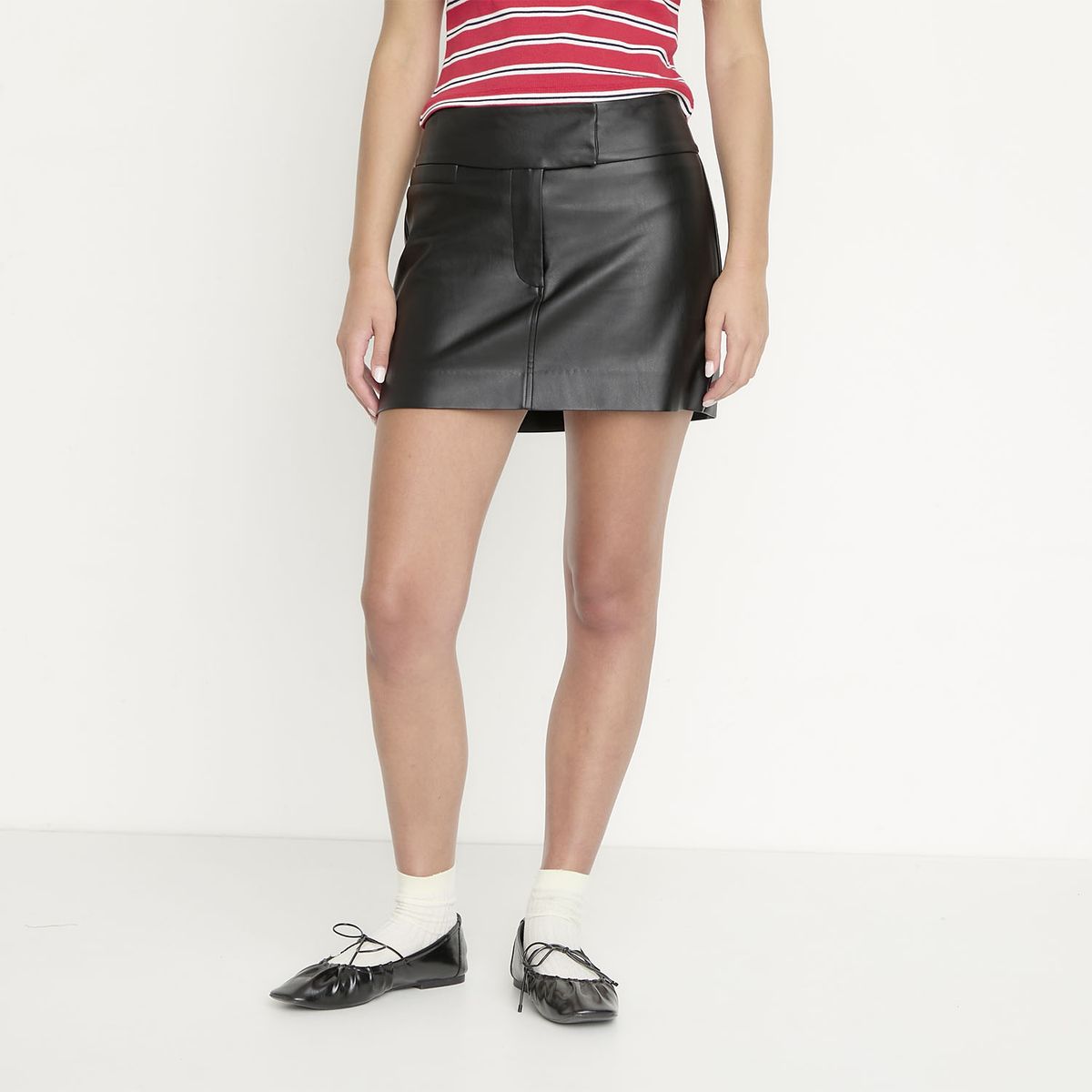 SYBILLA - Falda Cuero Effect Mujer Sybilla