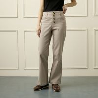 Pantalón Wide Leg Tiro Alto Mujer