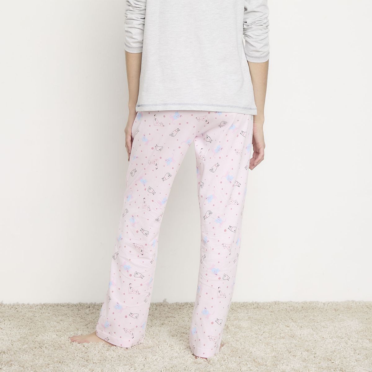 SYBILLA - Pantalón de Pijama Algodón Mujer Sybilla