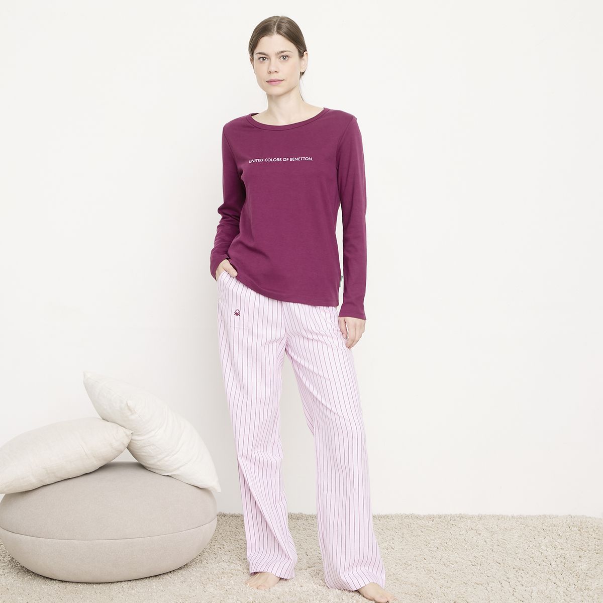 BENETTON - Pijama 100% Algodón Mujer Benetton