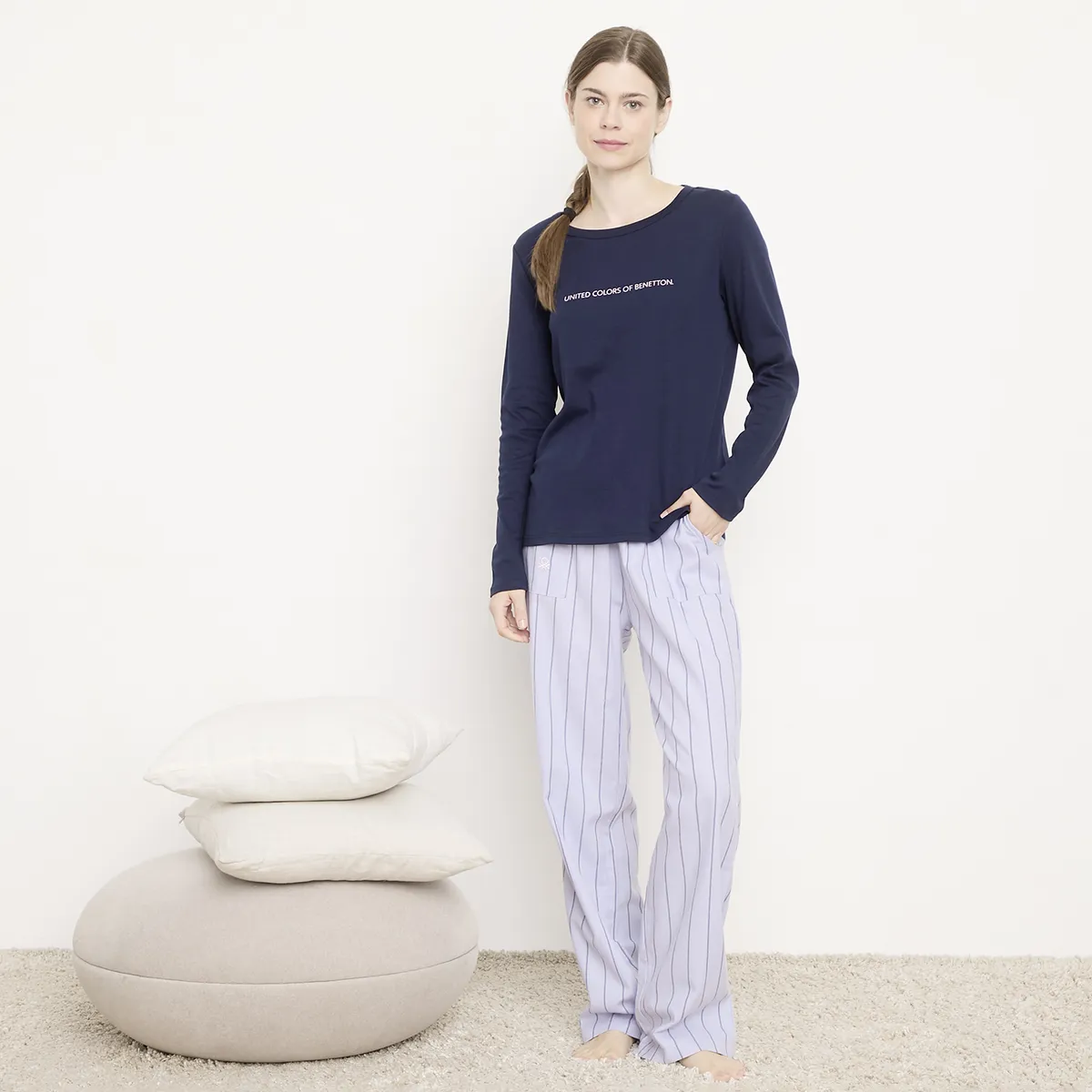 BENETTON - Pijama 100% Algodón Mujer Benetton