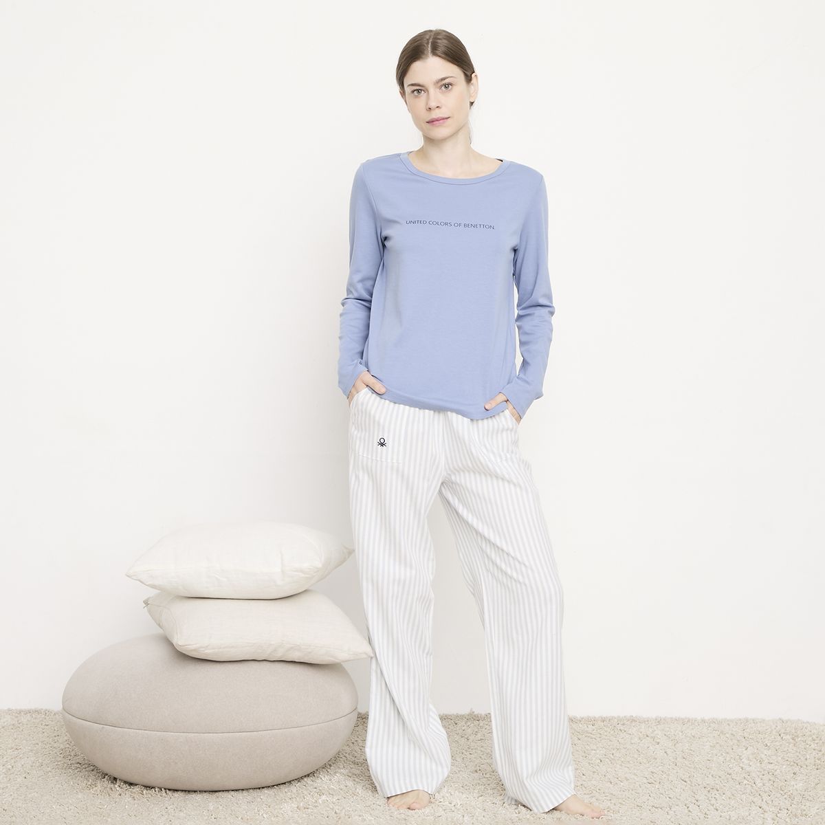 BENETTON - Pijama 100% Algodón Mujer Benetton