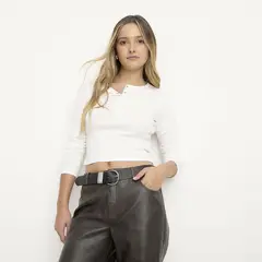 SYBILLA - Polera Mujer Algodón