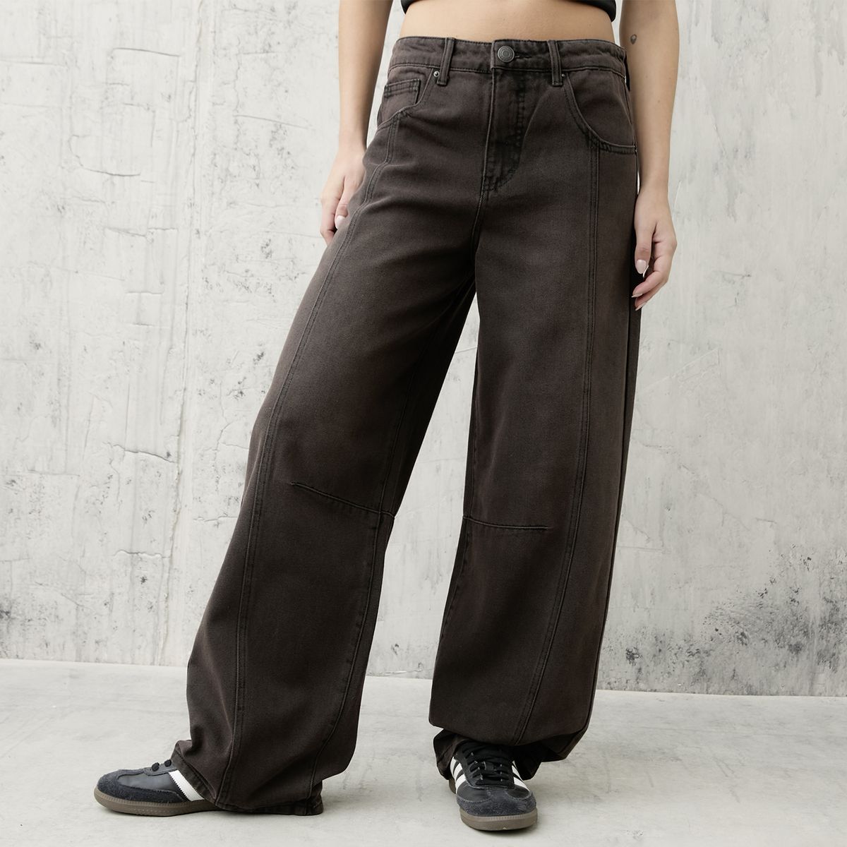 AMERICANINO - Jeans Barrel Tiro Bajo Mujer Americanino