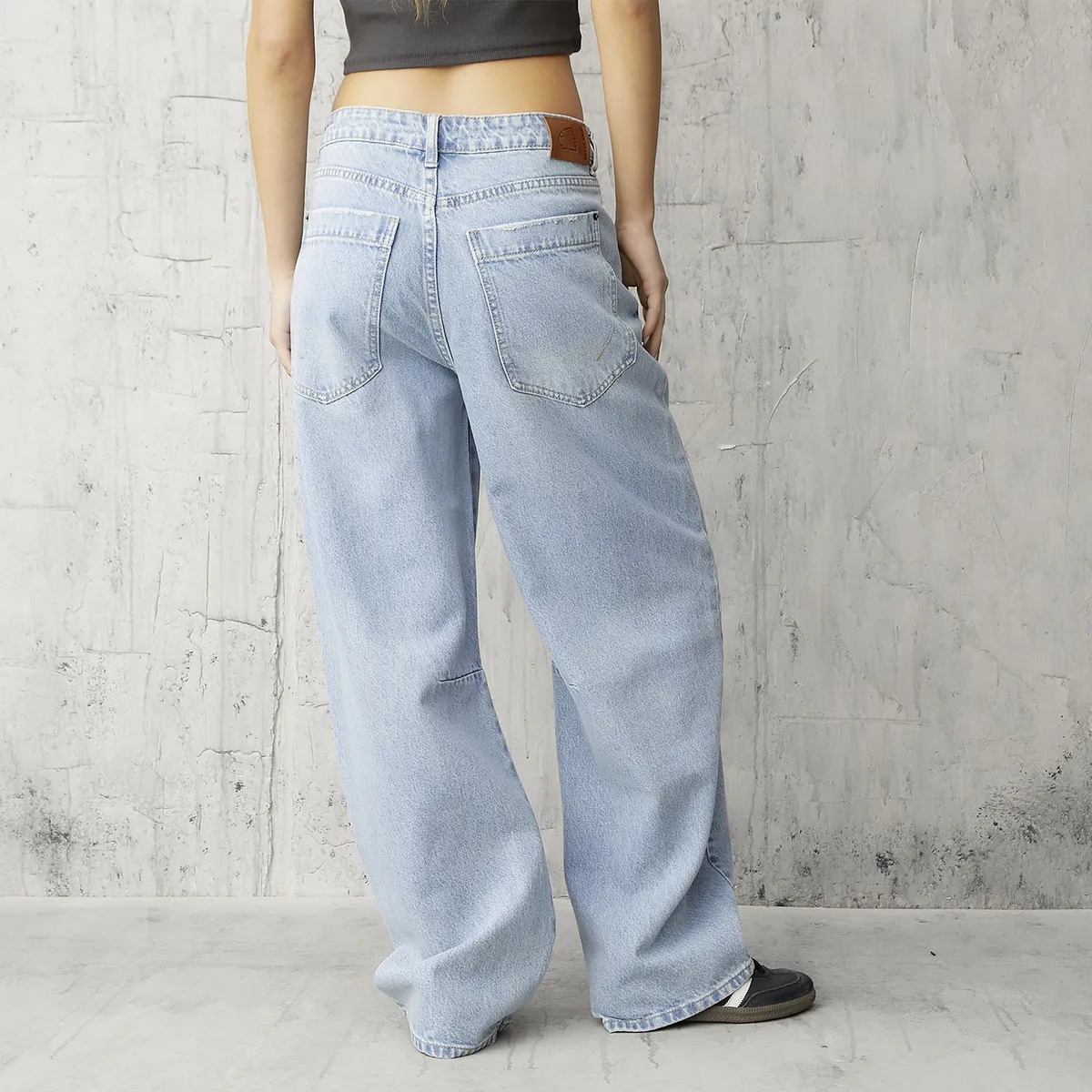 AMERICANINO - Jeans Balloon Tiro Medio Mujer Americanino