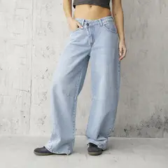 AMERICANINO - Jeans Balloon Tiro Medio Mujer