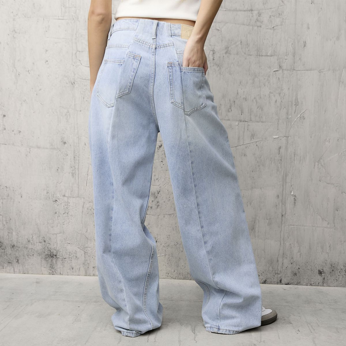 AMERICANINO - Jeans Balloon Tiro Bajo Mujer Americanino