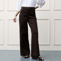 Jeans Wide Leg Tiro Alto Mujer