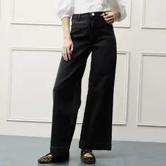 BASEMENT - Jeans Wide Leg Mujer