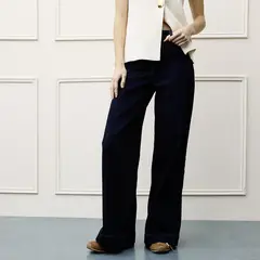 BASEMENT - Jeans Wide Leg Mujer