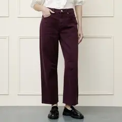 BASEMENT - Jeans Baggy Tiro Alto Mujer