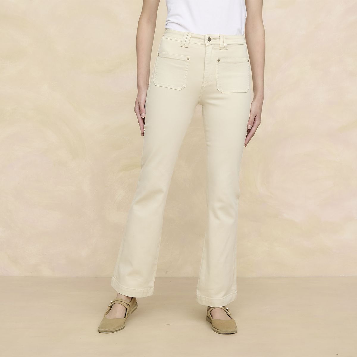 ELLE - Jeans Flare Mujer Elle