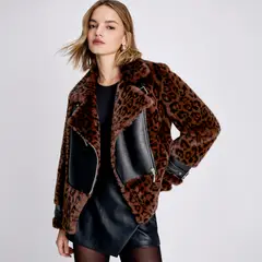 MOSSIMO - Chaqueta Efecto Pelo Mujer