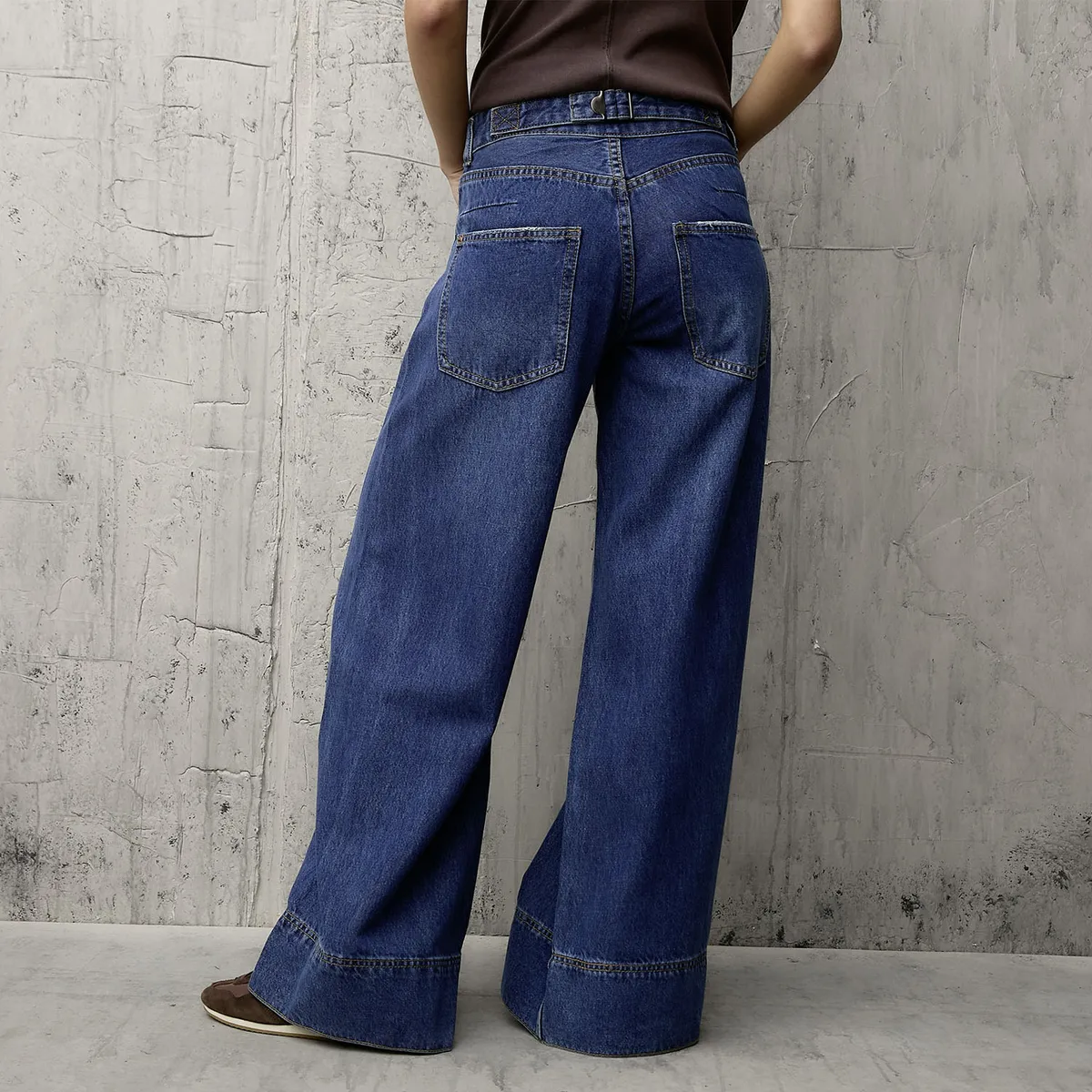 AMERICANINO - Jeans Wide Leg Tiro Bajo Mujer Americanino