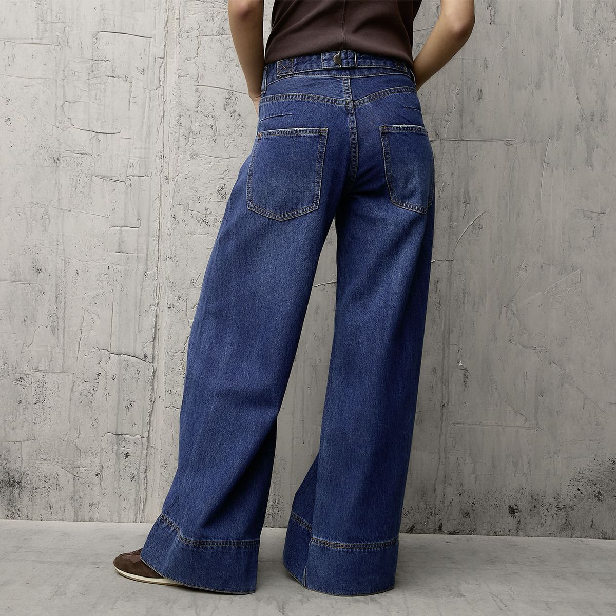 AMERICANINO - Jeans Wide Leg Tiro Bajo Mujer Americanino