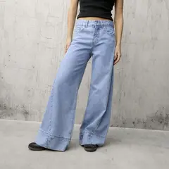 AMERICANINO - Jeans Wide Leg Tiro Bajo Mujer