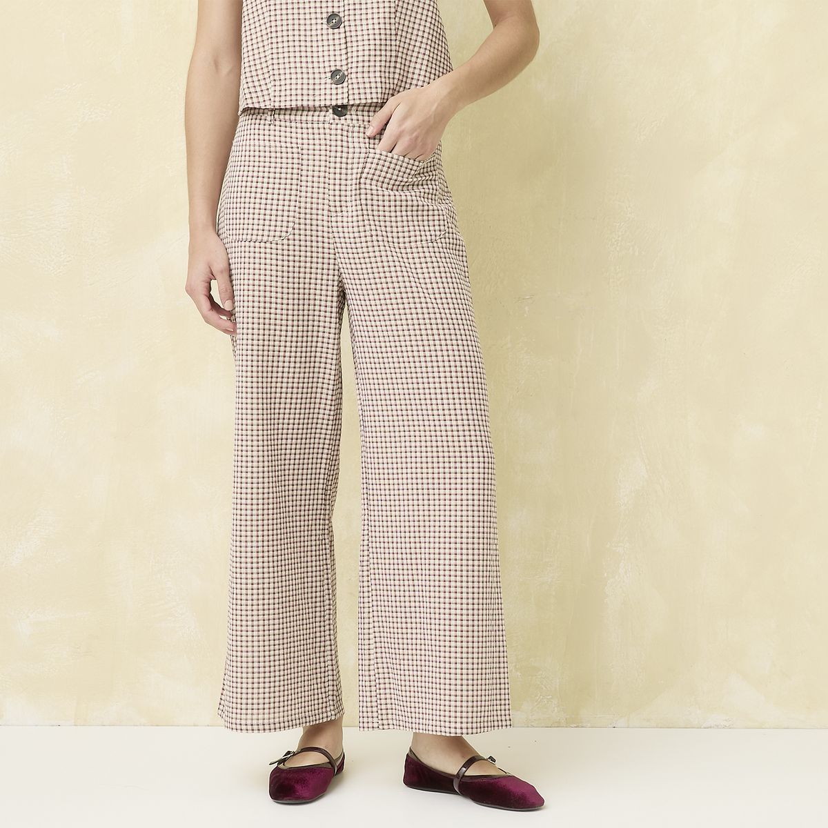 UNIVERSITY CLUB - Pantalón Regular Tiro Alto Mujer University Club