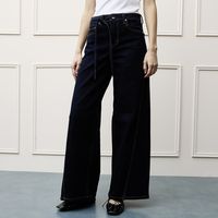 Jeans Wide Leg Tiro Alto Mujer