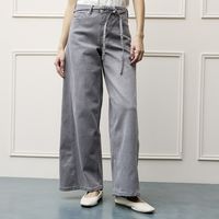 Jeans Wide Leg Tiro Alto Mujer