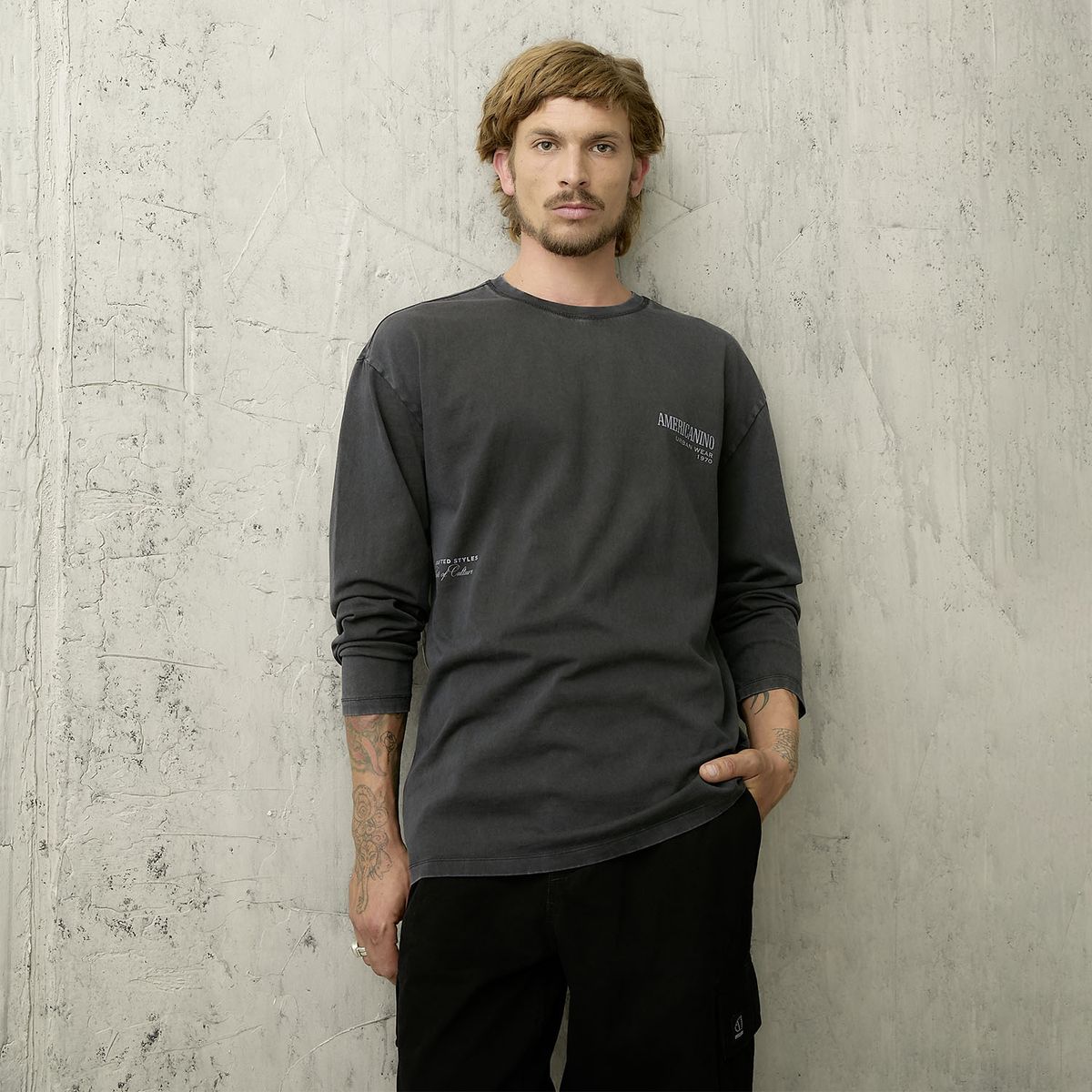 AMERICANINO - Polera Manga Larga Hombre Americanino