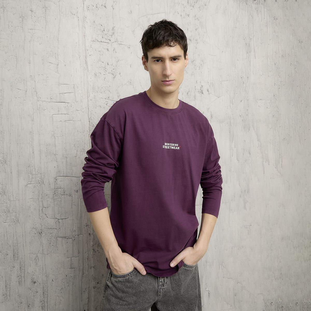 AMERICANINO - Polera Manga Larga Hombre Americanino