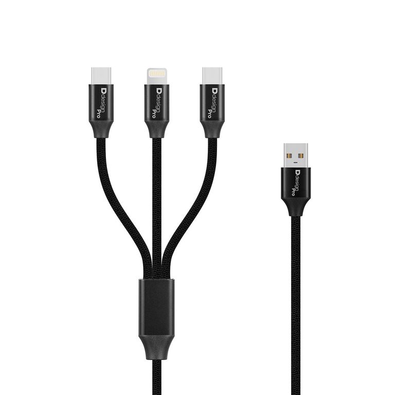 Cable de carga 3en1 - 1.2m Ddesign