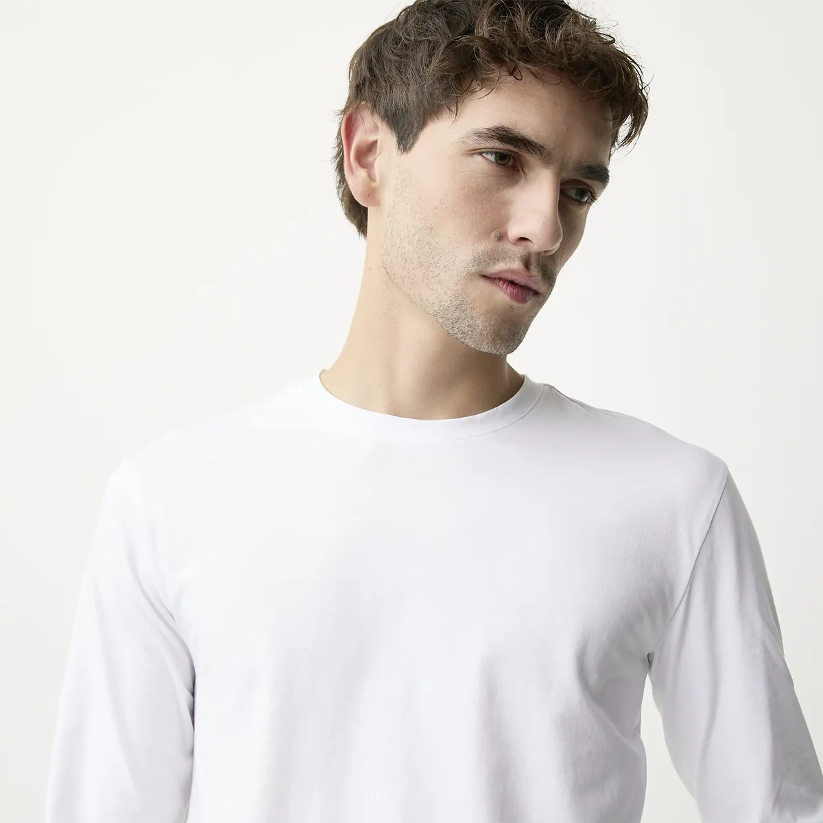 BASEMENT - Polera Manga Larga Hombre Basement