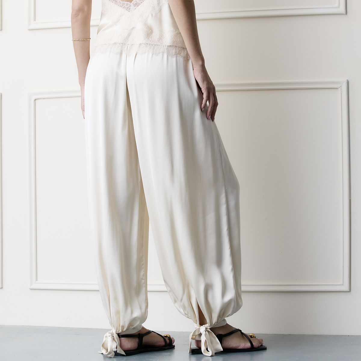 BASEMENT - Pantalón Satín Mujer Basement