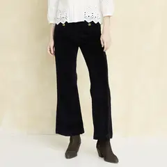 UNIVERSITY CLUB - Pantalón Cotelé Tiro Alto Mujer