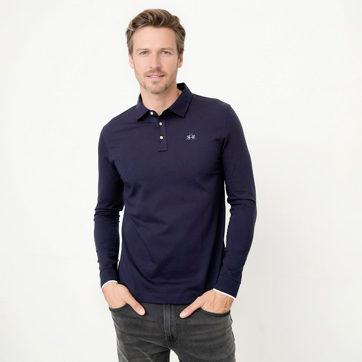 LA MARTINA - Polera Manga Larga Hombre La Martina