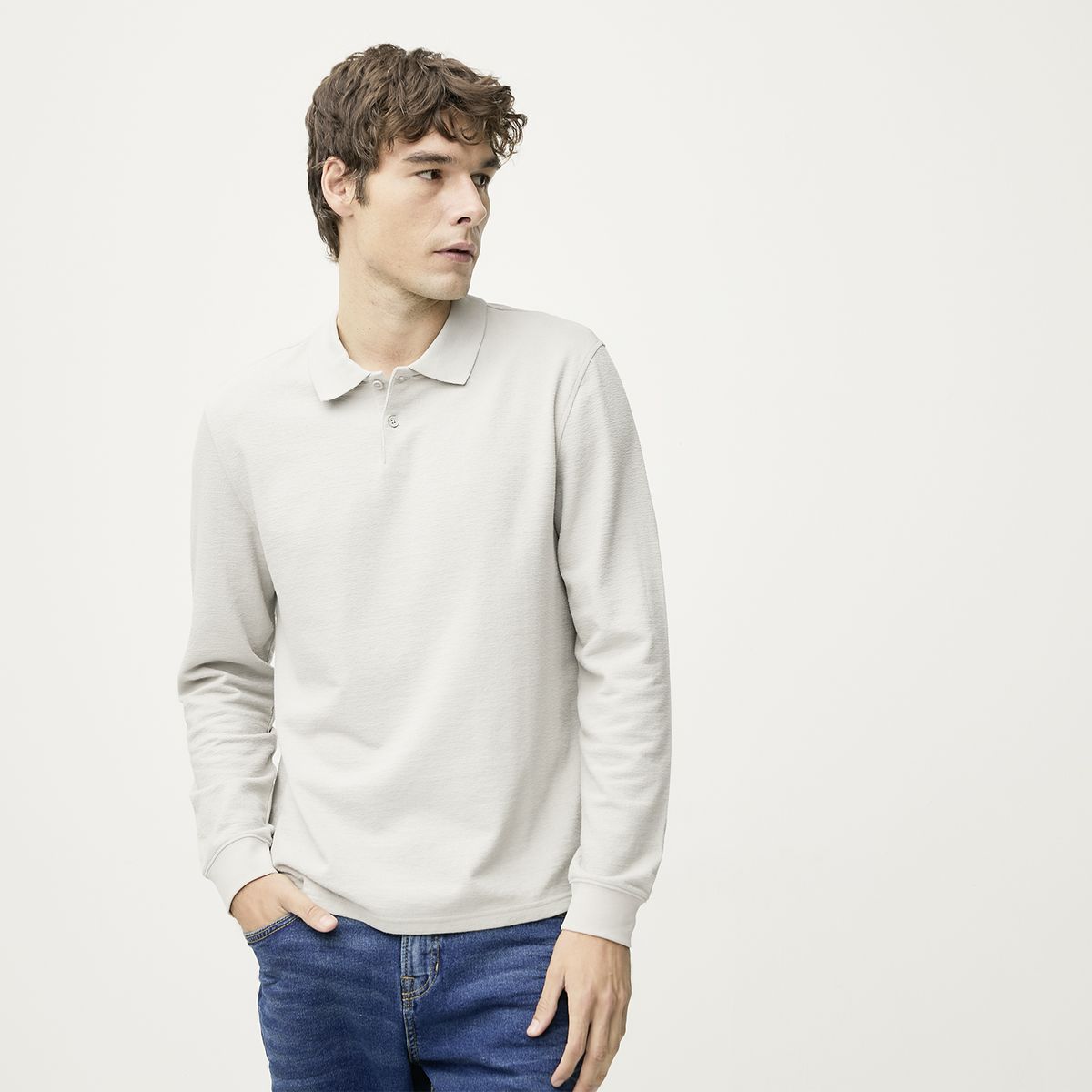 BASEMENT - Polera Manga Larga Hombre Basement