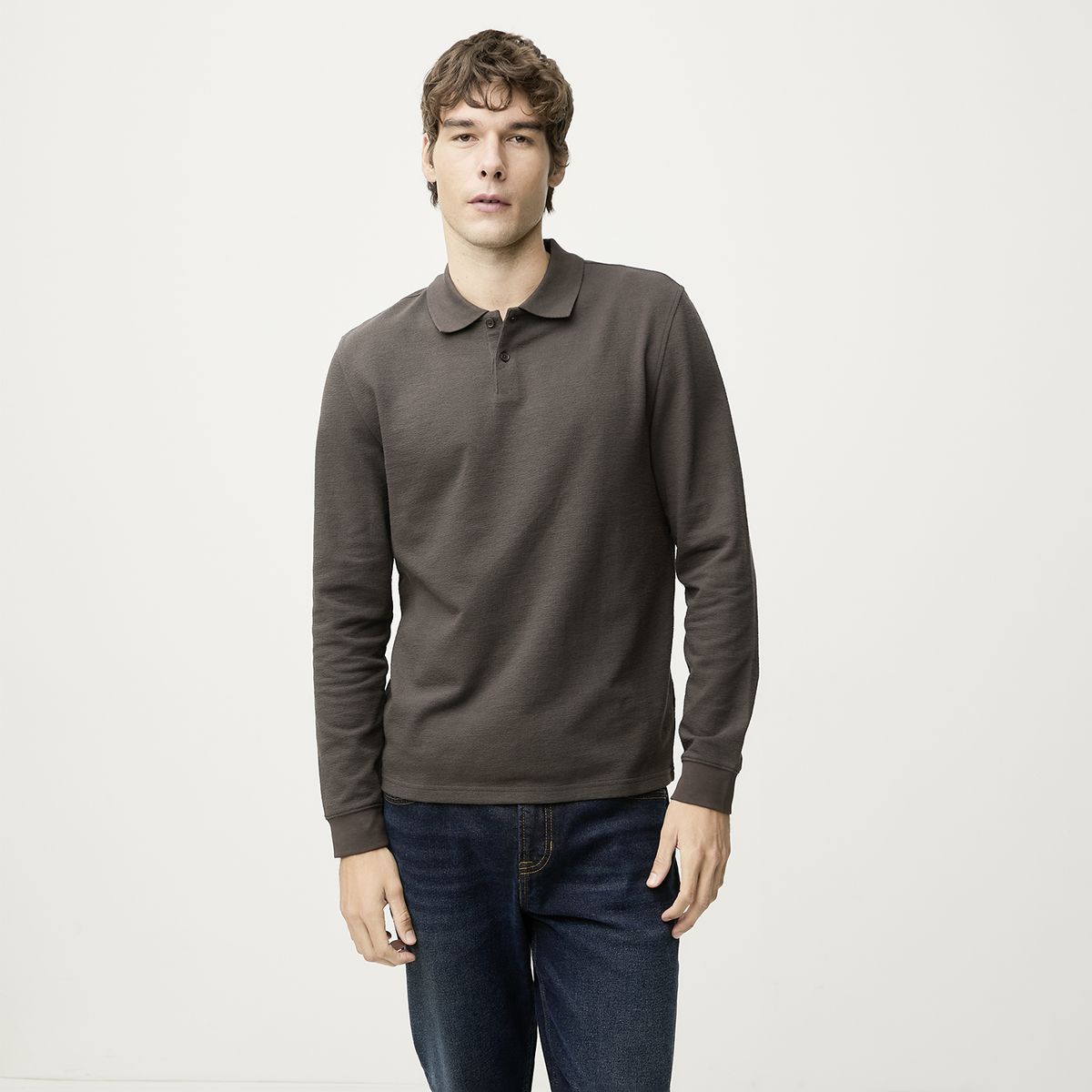 BASEMENT - Polera Manga Larga Hombre Basement
