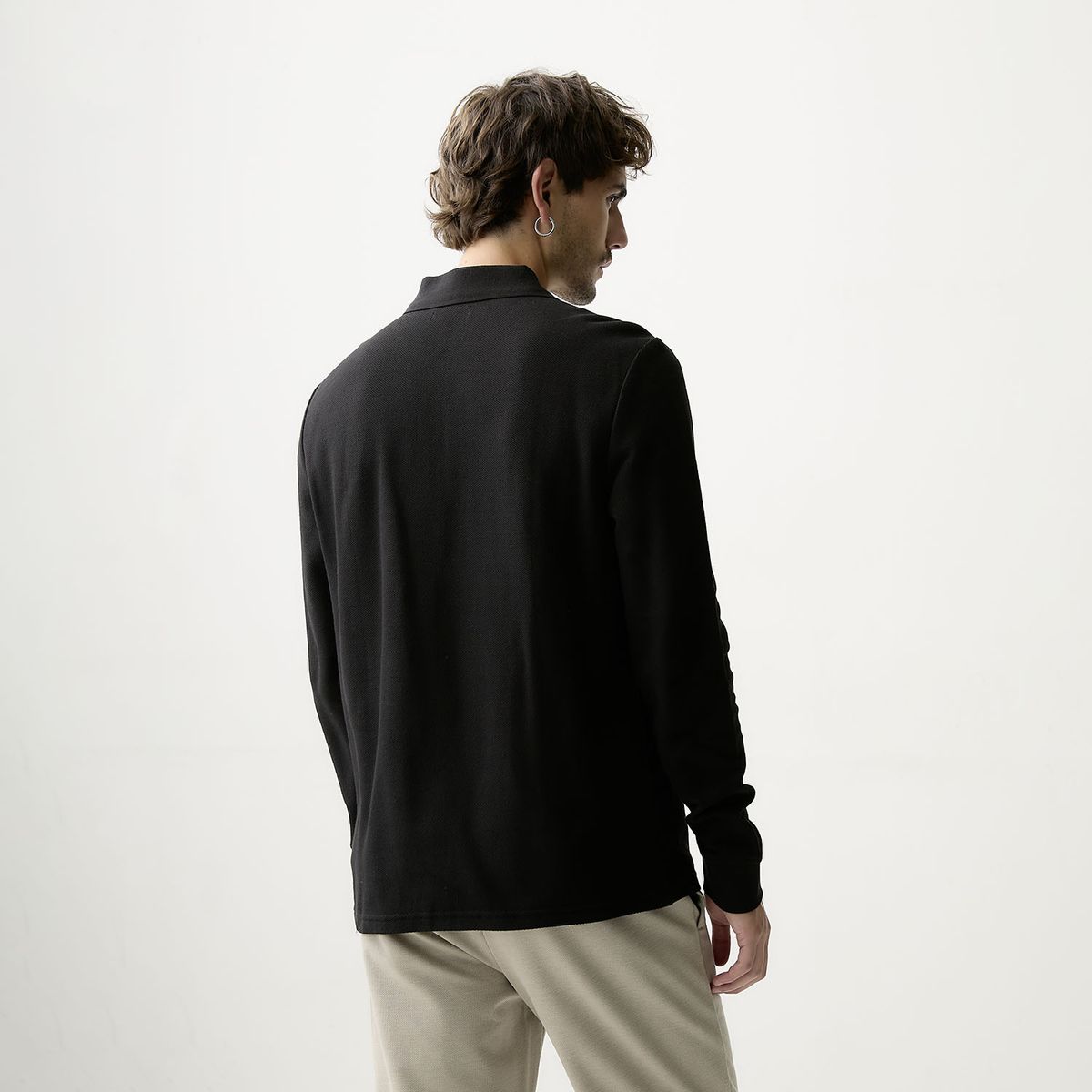 BASEMENT - Polera Manga Larga Hombre Basement