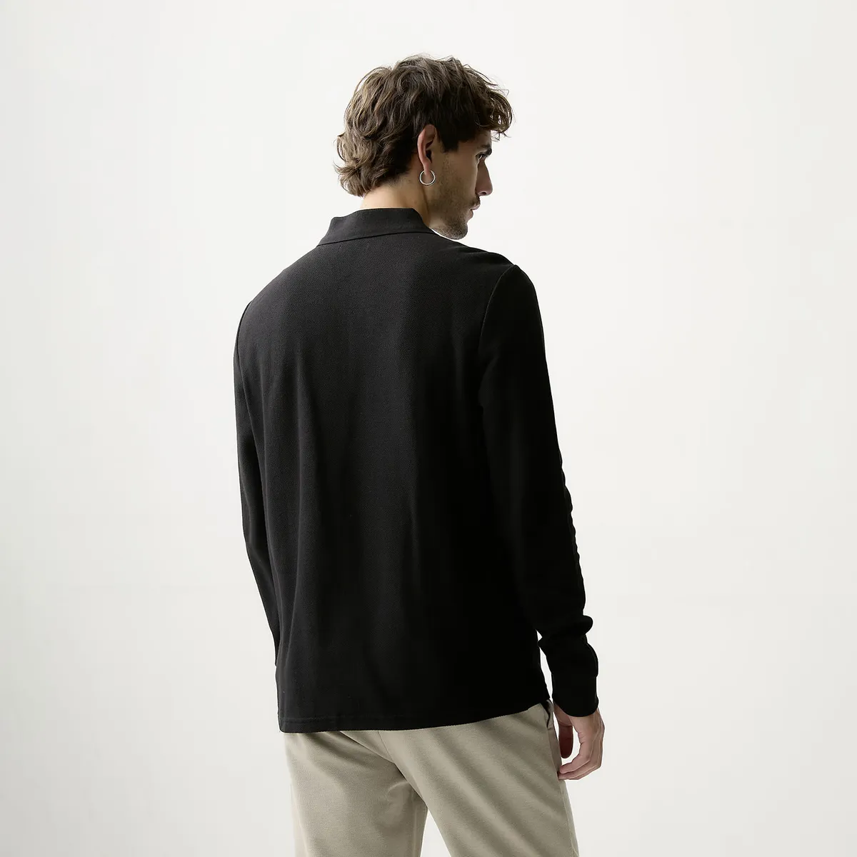 BASEMENT - Polera Manga Larga Hombre Basement