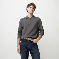 BASEMENT - Polera Manga Larga Hombre