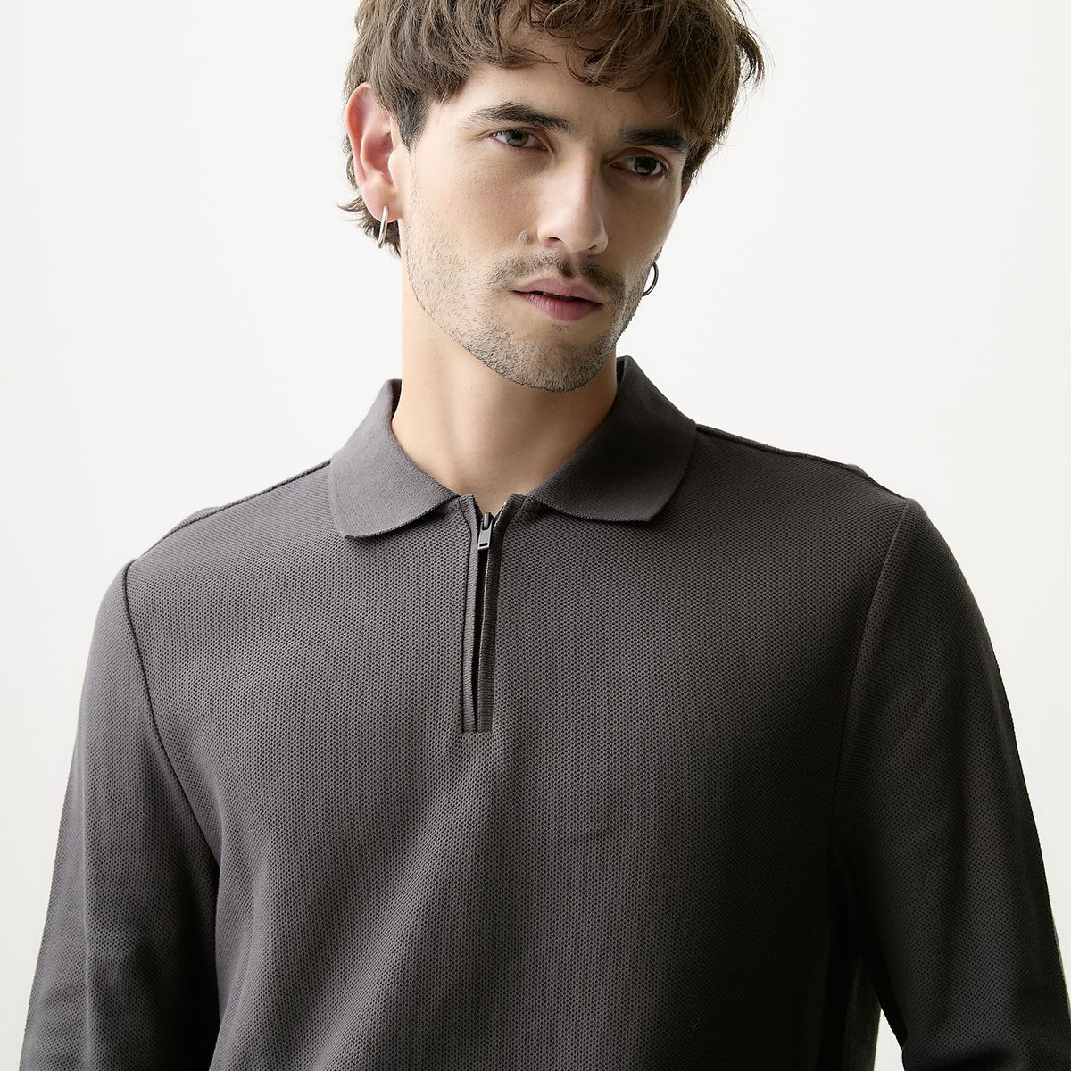 BASEMENT - Polera Manga Larga Hombre Basement