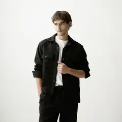 BASEMENT - Sobrecamisa Casual Hombre