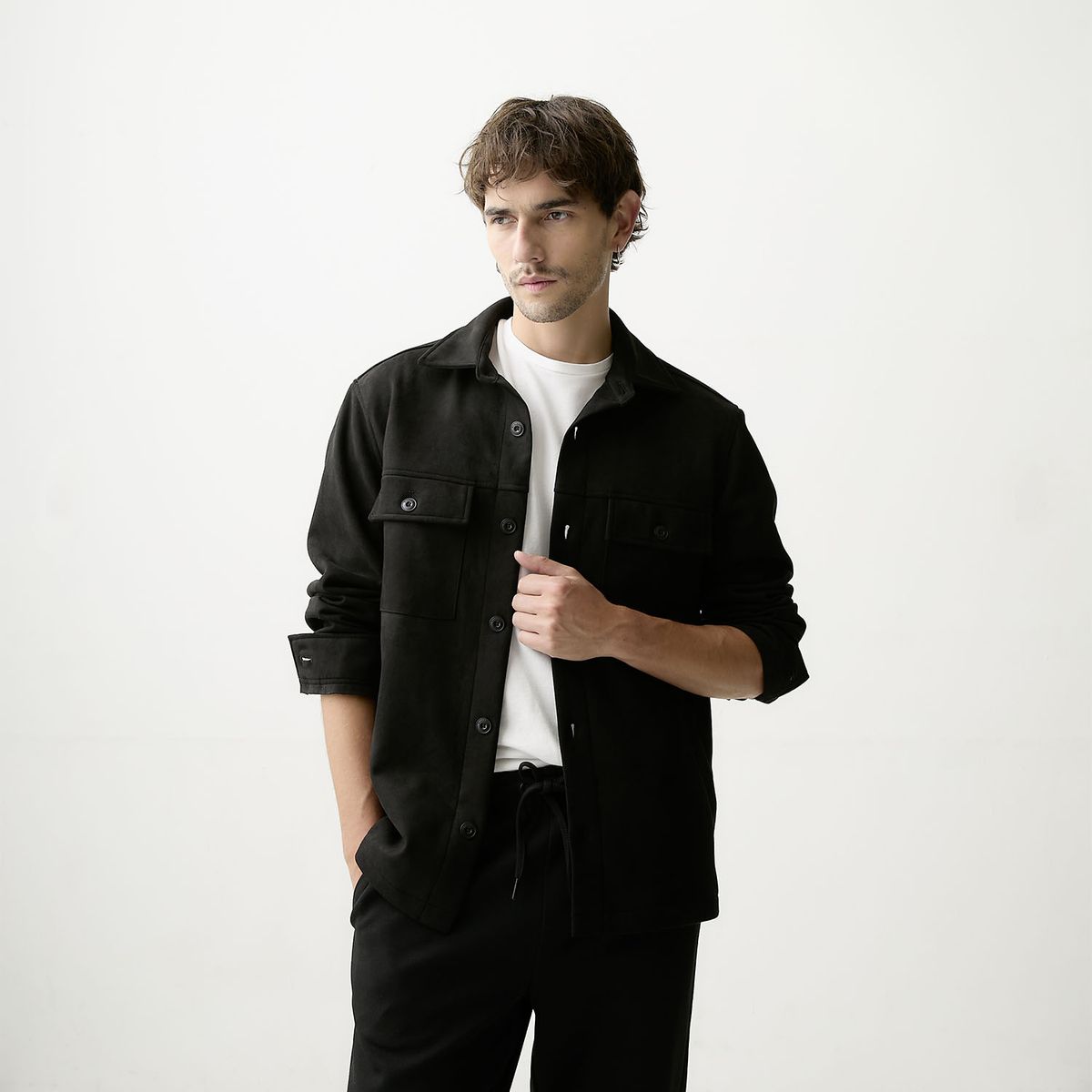 BASEMENT - Sobrecamisa Casual Hombre Basement