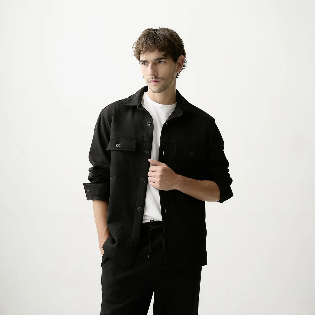 BASEMENT - Sobrecamisa Casual Hombre Basement