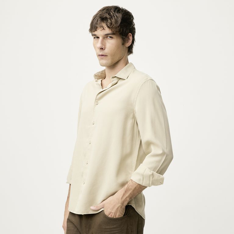 BASEMENT Camisa Hombre