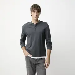 BASEMENT - Polera Manga Larga Hombre